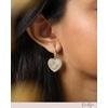 image:imageJessica Simpson Womens Heart Earrings  GoldTone