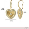 image:imageJessica Simpson Womens Heart Earrings  GoldTone