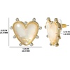 image:imageJessica Simpson Womens Heart Stud Earrings  GoldTone