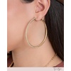 image:imageJessica Simpson Womens Hoop Earrings  SilverTone or GoldTone HoopClear Crystal