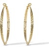 image:imageJessica Simpson Womens Hoop Earrings  SilverTone or GoldTone HoopGold Faceted Double Hoops