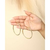 image:imageJessica Simpson Womens Hoop Earrings  SilverTone or GoldTone HoopGold Faceted Double Hoops