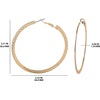 image:imageJessica Simpson Womens Hoop Earrings  SilverTone or GoldTone HoopGold Flat Omega