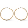 image:imageJessica Simpson Womens Hoop Earrings  SilverTone or GoldTone HoopGold Flat Omega