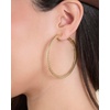 image:imageJessica Simpson Womens Hoop Earrings  SilverTone or GoldTone HoopGold Flat Omega