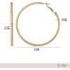 image:imageJessica Simpson Womens Hoop Earrings  SilverTone or GoldTone HoopGold Omega