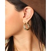 image:imageJessica Simpson Womens Hoop Earrings  SilverTone or GoldTone HoopGold Thick Twisted Hoops