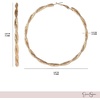 image:imageJessica Simpson Womens Hoop Earrings  SilverTone or GoldTone HoopGold Twist