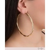 image:imageJessica Simpson Womens Hoop Earrings  SilverTone or GoldTone HoopGold Twist