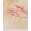 image:imageJessica Simpson Womens Hoop Earrings  SilverTone or GoldTone HoopGold Twist