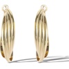 image:imageJessica Simpson Womens Hoop Earrings  SilverTone or GoldTone HoopGold Twisted Layered Hoops