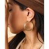 image:imageJessica Simpson Womens Hoop Earrings  SilverTone or GoldTone HoopGold Twisted Layered Hoops
