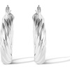 image:imageJessica Simpson Womens Hoop Earrings  SilverTone or GoldTone HoopSilver Thick Twisted Hoops