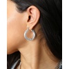 image:imageJessica Simpson Womens Hoop Earrings  SilverTone or GoldTone HoopSilver Thick Twisted Hoops