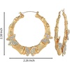 image:imageJessica Simpson Womens Hoop Earrings with Rhinestone Butterfly Pendants