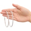 image:imageJessica Simpson Womens Large Hoop Earrings with Crystal Embellishments