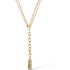 image:imageJessica Simpson Womens Layered Heart Necklace 18  2  GoldTone Double Strand Necklace with Heart Pendant