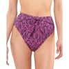 image:imageJessica Simpson Womens Mix amp Match Snake Print Swimsuit Separates Top amp BottomFuchsia High Waist Bottoms