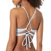 image:imageJessica Simpson Womens Mix amp Match Stripe Print Bikini Swimsuit Separates Top amp BottomBluebell Cropped Cami