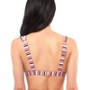 image:imageJessica Simpson Womens Mix amp Match Stripe Print Bikini Swimsuit Separates Top amp BottomGroovy Straight Neck Top