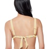 image:imageJessica Simpson Womens Mix amp Match Stripe Print Bikini Swimsuit Separates Top amp BottomSunny Thick Strap Top