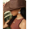 image:imageJessica Simpson Womens Tiger Drop Earrings  GoldTiger Earrings with Clear