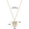 image:imageJessica Simpson Womens Tiger Necklace 17  2  GoldTone Tiger Pendant Necklace with Rhinestones