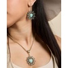 image:imageJessica Simpson Womens Turquoise Stone Ornate Necklace 16 2  GoldTone