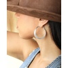 image:imageJessica Simpson Womens Twisted Layered Hoop Earrings  SilverTone Medium