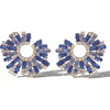 image:imageJessica Simpson Bold Blue Circle Statement Earrings for Women  GoldTone