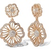 image:imageJessica Simpson Clear Pave Crystal Flower Dangle Earrings for Women Flower