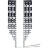 image:imageJessica Simpson Dangle Chain Earrings for Women Silver or GoldToneBlack Gradient