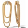 image:imageJessica Simpson Drop Earrings for Women Layered Coil GoldTone Statement