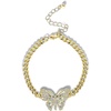 image:imageJessica Simpson GoldTone Butterfly Chain Bracelet  Adjustable Pav 95
