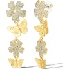image:imageJessica Simpson GoldTone Butterfly Earrings for Women Drop or HoopGold Crystal Flower