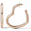 image:imageJessica Simpson Heart Hoop Earrings for Women  Yellow GoldTone Mothers
