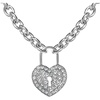 image:imageJessica Simpson Keyhole Heart Necklace with Pave Crystals 173