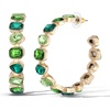image:imageJessica Simpson Large Hoop Earrings for Women Multicolored Gemstone HoopsGreen