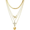 image:imageJessica Simpson Multilayer Charm Necklace for Women 14203