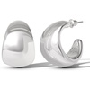 White Chunky Hoop