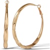 Yellow Twisted Hoop
