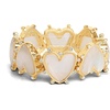 image:imageJessica Simpson Stretch Bracelet for Women  GoldToneHeart Gold