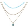 image:imageJessica Simpson Turquoise and Blue Bead Layered Necklace for Women