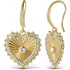 image:imageJessica Simpson Womens Heart Earrings  GoldTone