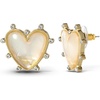 image:imageJessica Simpson Womens Heart Stud Earrings  GoldTone