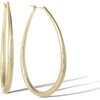 Gold Oval Hoops