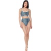image:imageJessica Simpson Womens Mix amp Match Snake Print Swimsuit Separates Top amp BottomDark Navy
