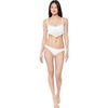 image:imageJessica Simpson Womens Mix amp Match Solid Eyelet Bikini Swimsuit Separates Top amp BottomWhite Hipster
