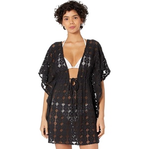 image:imageJessica Simpson Batik Long Border CoverUpBlack