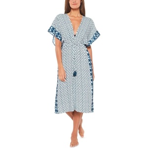 image:imageJessica Simpson Batik Long Border CoverUpDark Navy